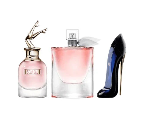 Combo 3 Miniaturas - Scandal Jean Paul + La Vie Est Belle + Good Girl Carolina Herrera - Almah Importados