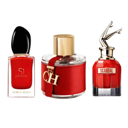 Combo 3 Miniaturas - Sì Passione + CH Carolina Herrera + Scandal Le Parfum - Almah Importados