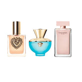 Combo 3 Miniaturas - Devotion Dolce&Gabbana + Dylan Turquoise Versace + Narciso Rodriguez For Her - Almah Importados