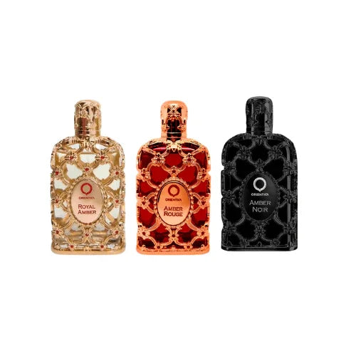 Combo 3 Miniaturas - Royal Amber + Amber Rouge + Amber Noir - Almah Importados